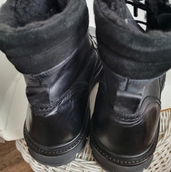 ALDO Caleseth BLACK Leather Lace Up Boot Size 13New Without Tags Upper Leather - Picture 7 of 7